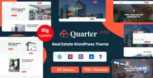 Quarter - Real Estate WordPress Theme With Lifetime Update.
