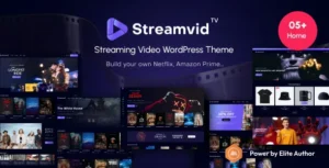 StreamVid - Video Streaming WordPress Theme With life