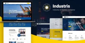 Industris - Factory & Business WordPress Theme with Lifetime Update.