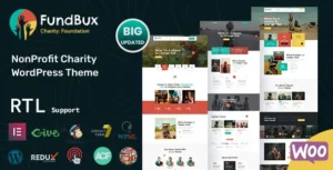 Fundbux - Charity & Fundraise WordPress Theme With Lifetime Update.