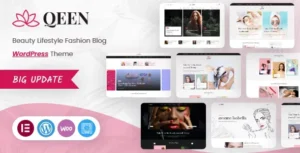Qeen - Fashion Lifestyle Blog WordPress Theme With Lifetime Update.