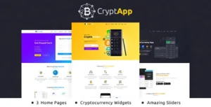 Crypt App - Landing Page WordPress With Lifetime Update.