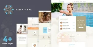 Helen Spa - Beauty Cosmetic Theme with Lifetime Update.