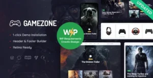 Gamezone | Video Gaming Blog & Esports Store WordPress Theme With Lifetime Update.
