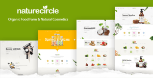NatureCircle - Organic Theme for WooCommerce WordPress With lifetime Update.