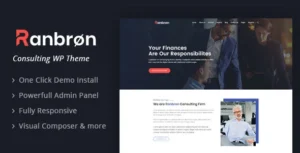 Ranbron - Business and Consulting WordPress Theme With Lifetime Update.