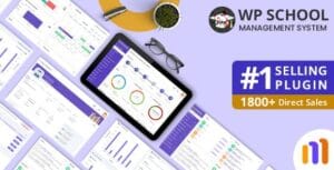 School Management System for Wordpress With Lifetime Update.