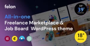 Felan - Freelance Marketplace and Job Board WordPress Theme With Lifetime Update.