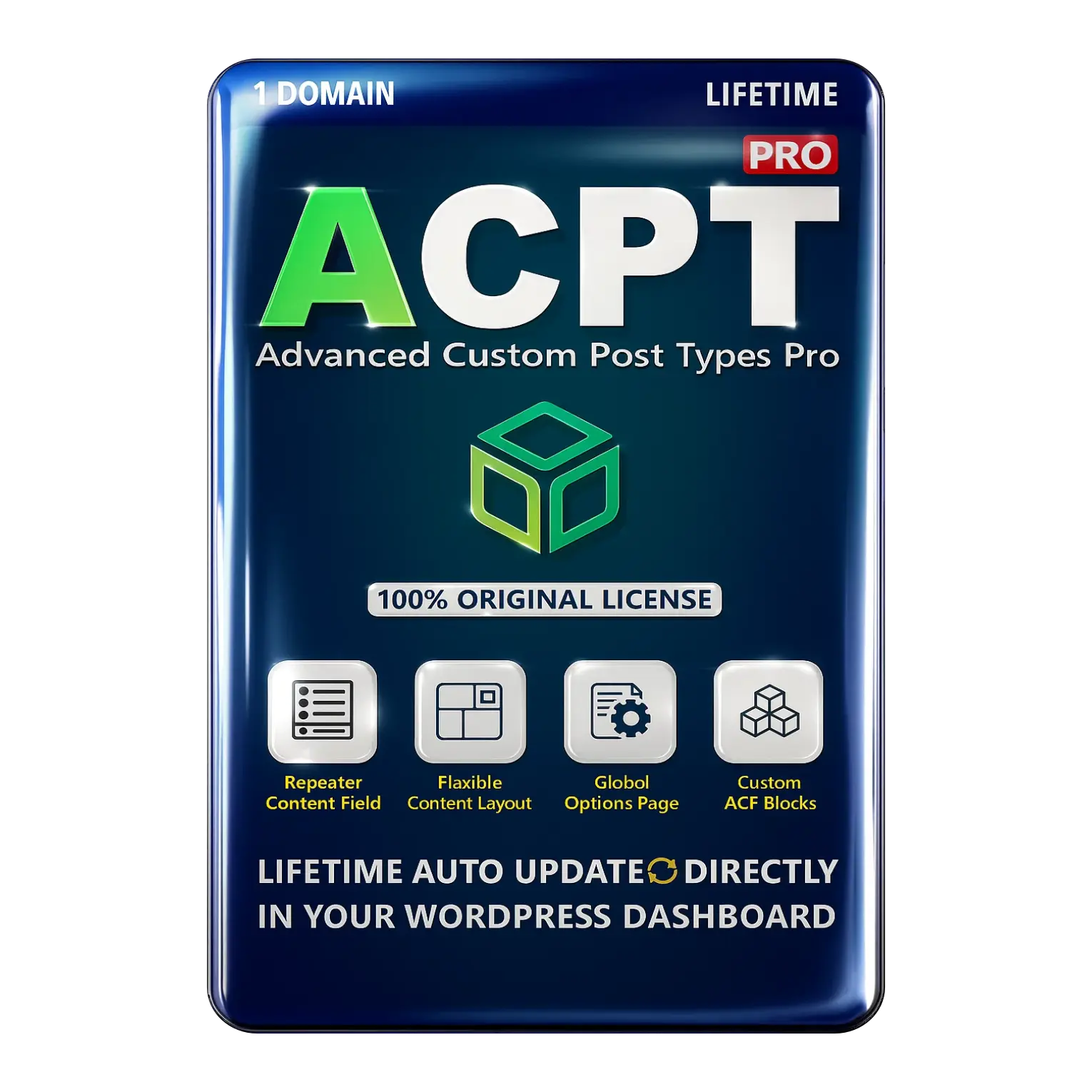 ACPT pro 1 ACPT (Advanced Custom Post Types) Pro Original License Lifetime Auto Update - Image 1