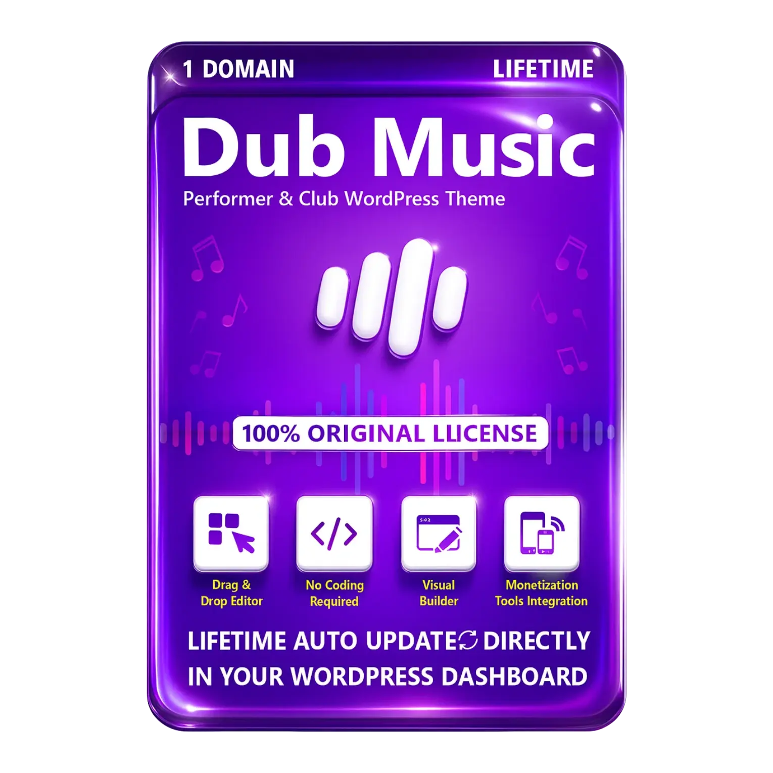 Dub Music 1 Dub Music Performer & Club Original License Lifetime Auto Update - Image 1