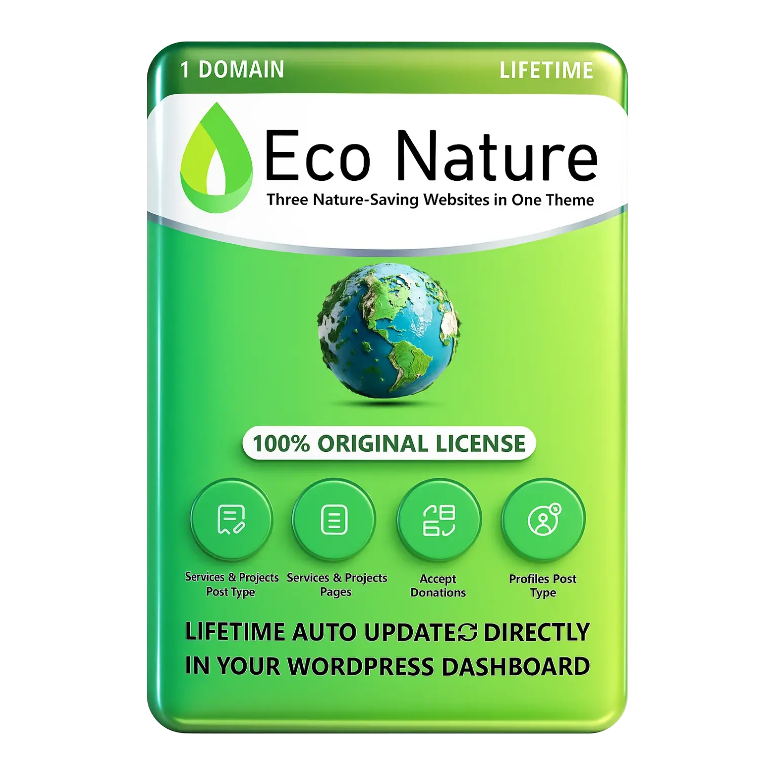 Eco nature 1 Eco Nature – Environment & Ecology Original License Lifetime Auto Update - Image 1
