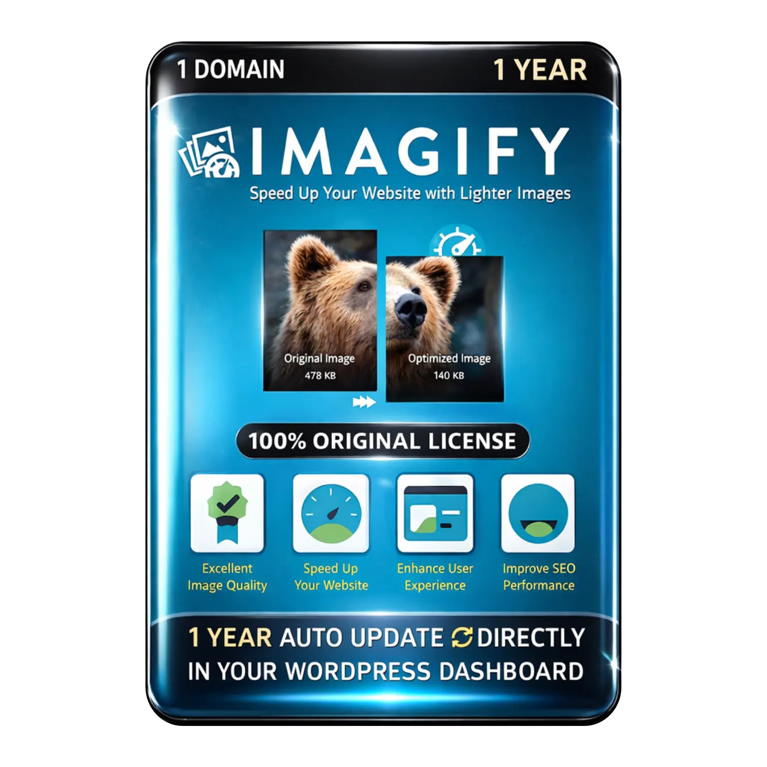 Imagify Imagify Pro Original License 1 Year Auto Update - Image 1
