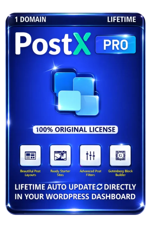 PostX Pro - Gutenberg Dynamic Site Builder Original License Lifetime Auto Update
