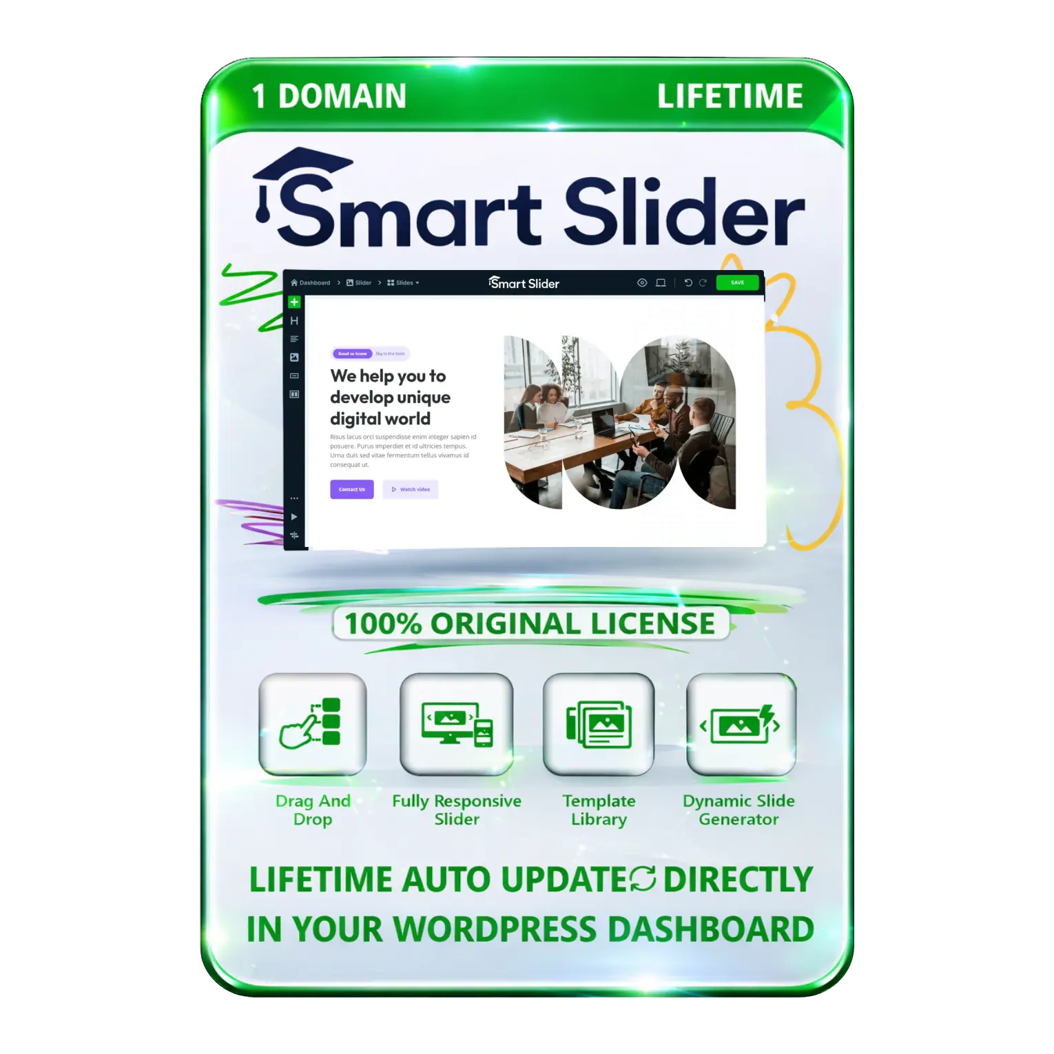 Smart Slider Smart Slider Pro Original License Lifetime Auto Update - Image 1