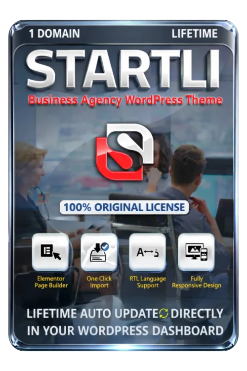 Startli - Business Agency Theme Original License Lifetime Auto Update